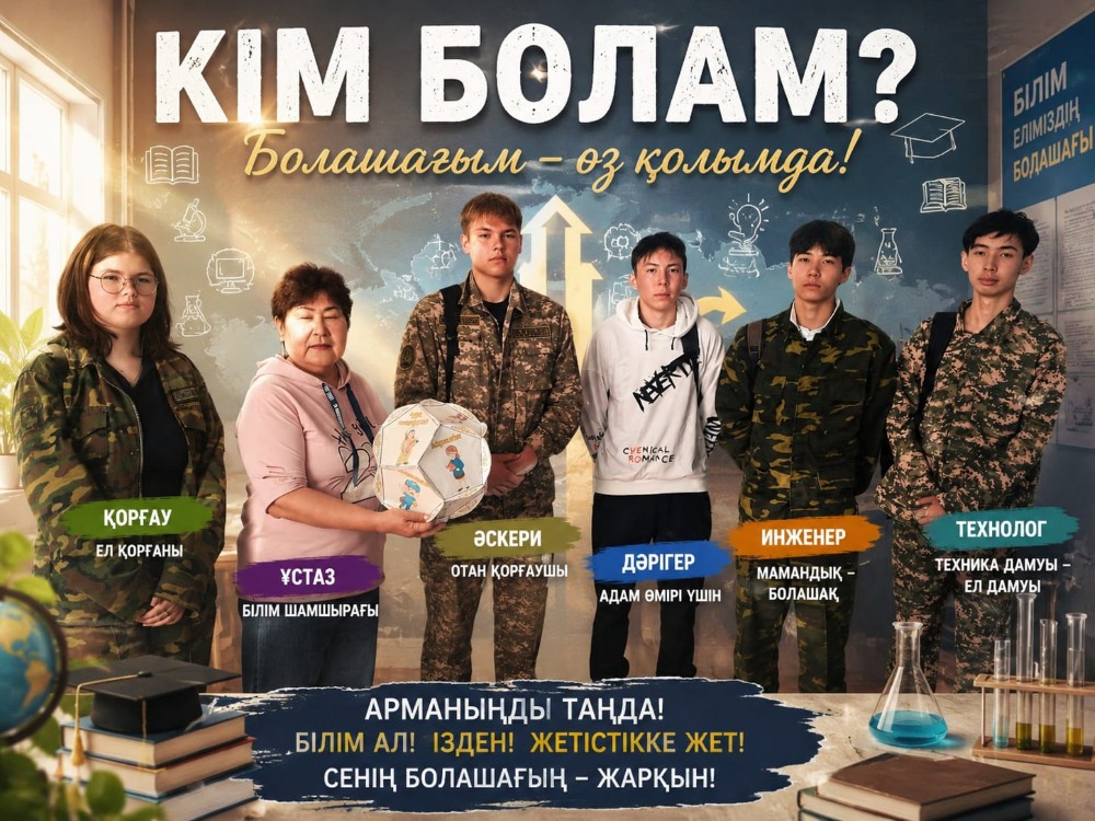 Мамандықтың бәрі жақсы — өз таңдауыңды жаса!